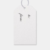 Blue gingham cadeau labels cadeaulabel (Achterkant)