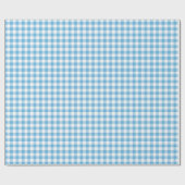 Blue Gingham Cadeaupapier (Vlak)