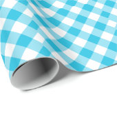 "Blue Gingham" Cadeaupapier (Rol Hoek)
