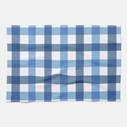Blue Gingham Check Tea Towels Theedoek (Horizontaal)