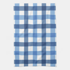 Blue Gingham Check Tea Towels Theedoek