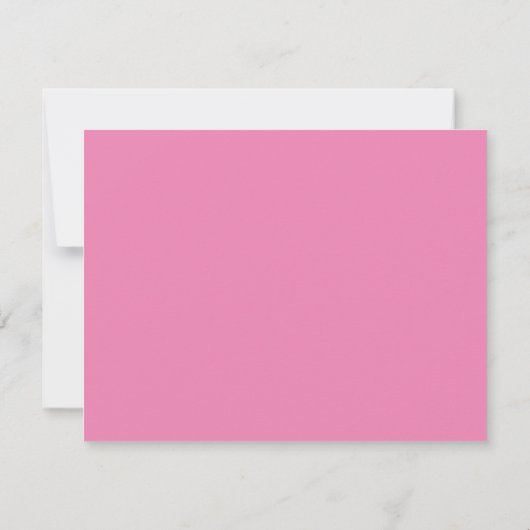 Blue Gingham Check with Pink from the Desk of Bedankkaart (Achterkant)