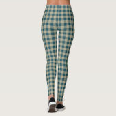  Blue Gingham Checkered Leggings (Achterkant)