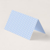 Blue Gingham Coquette Bow Place Card Table Decor (Back)