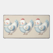 Blue Gingham Cottage Hen (Recto)