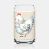 Blue Gingham Cottage Hen (Recto)