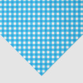 Blue Gingham Custom Text Tissuepapier (Detail)