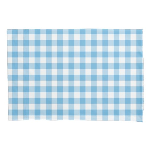 Blue Gingham Kussensloop (Voorkant)