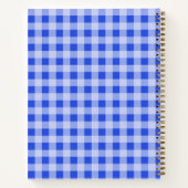 Blue Gingham Notitieboek (Achterkant)