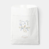 Blue Gingham Peter the Rabbit Baby shower MUTED BL Bedankzakje (Voorkant)