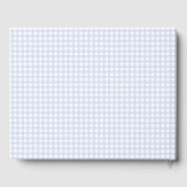 Blue Gingham Peter the Rabbit Baby shower MUTED BL Gastenboek (Achterkant)