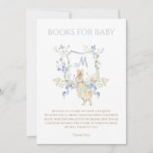 Blue Gingham Peter the Rabbit Baby shower MUTED BL Kaart (Voorkant)