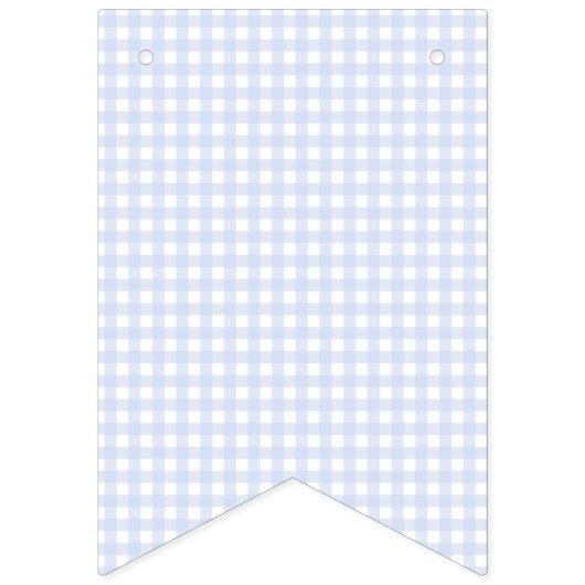 Blue Gingham Peter the Rabbit Baby shower MUTED BL Vlaggetjes (Eerste vlag)