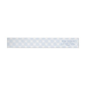 Blue Gingham Return Address Labels (Individueel)