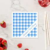 Blue Gingham Servet (Insitu)