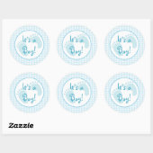 Blue Gingham Sticker (Vel)