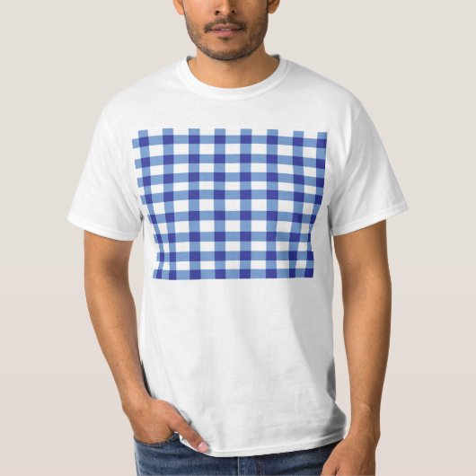 Blue Gingham T-shirt (Voorkant)