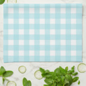 Blue Gingham Theedoek (Gevouwen)