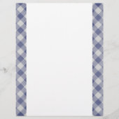 Blue Gingham Two-Sided Paper (Voorkant)