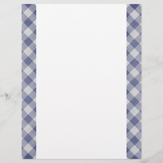 Blue Gingham Two-Sided Paper (Achterkant)