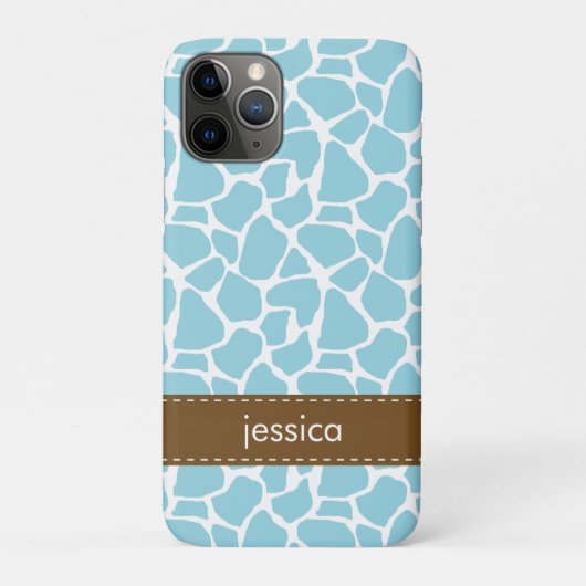Blue Giraffe Pattern Case-Mate iPhone Case (Achterkant)