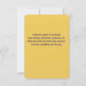 Blue Girl Bedankkaart (Achterkant)