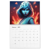 Blue Girl Calendar Kalender (Feb 2027)
