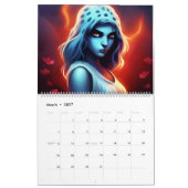 Blue Girl Calendar Kalender (Mar 2027)
