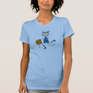 Blue Girls Basketball Shirt