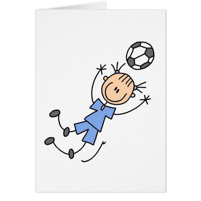 Blue Girls Soccer Card (Voorkant)