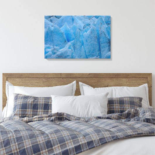 Blue Glacier Canvas Afdruk (Insitu (Slaapkamer))
