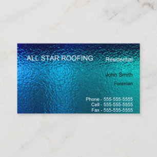 Blue Glas in lood Business Card Template Generic Visitekaartje