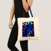 'Blue Glass' Budget Canvas Tote Bag (Devant (produit))