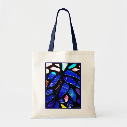 'Blue Glass' Budget Canvas Tote Bag (Devant)