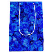 Blue Glass Rocks Birthday Medium Cadeauzakje (Achterkant)