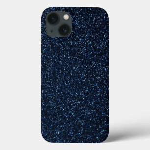 Blue Glitter-effect iPhone 13 Hoesje