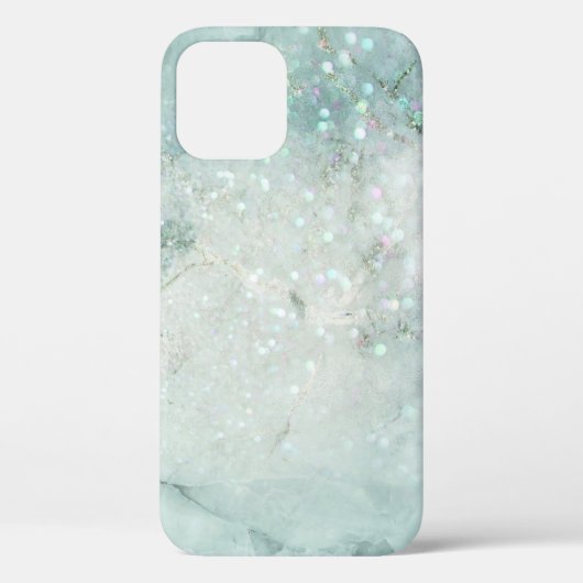 Blue Glitter en Bokeh iPhone / iPad case (Achterkant)