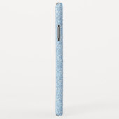 Blue Glitter en Sparkle Monogram Case-Mate iPhone Case (Achterkant/rechts)
