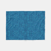 Blue Glitter Fleece Blanket Deken (Voorkant (Horizontaal))