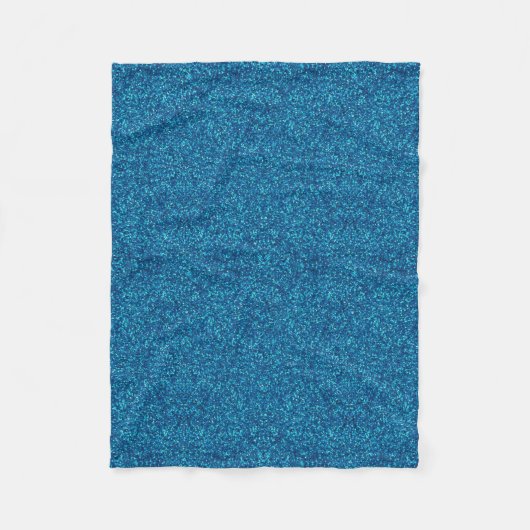 Blue Glitter Fleece Blanket Deken (Voorkant)