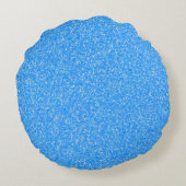 Blue Glitter Gymnastics Rond Kussen (Achterkant)