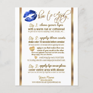 Blue Glitter 💋 Instructies 2 Flyer