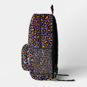 Blue Glitter Leopard Pattern Girly Cheetah Print Bedrukte Rugzak (Rechts)