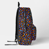 Blue Glitter Leopard Pattern Girly Cheetah Print Bedrukte Rugzak (Links)