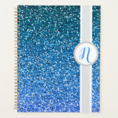 Blue Glitter Monogram  (Devant)