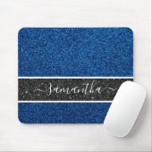 Blue Glitter Mousepad Muismat (Met muis)