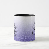 Blue Glitter Ombre 60 en Sassy 60th Birthday Mok (Midden)