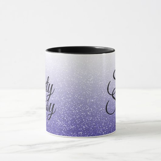 Blue Glitter Ombre 60 en Sassy 60th Birthday Mok (Midden)