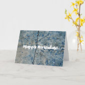 Blue Glitter  Paper, Happy Birthday! Kaart (Gele Bloem)