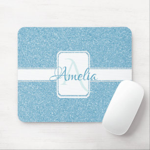 Blue Glitter persoonlijke Muismat